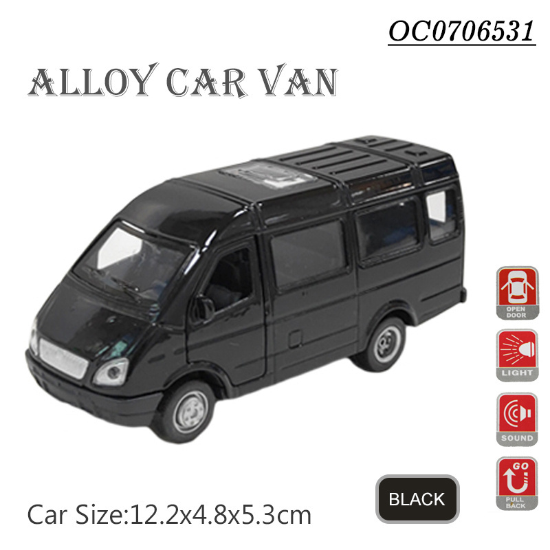 Hot sale friction van diecast toys model car with sound and lights