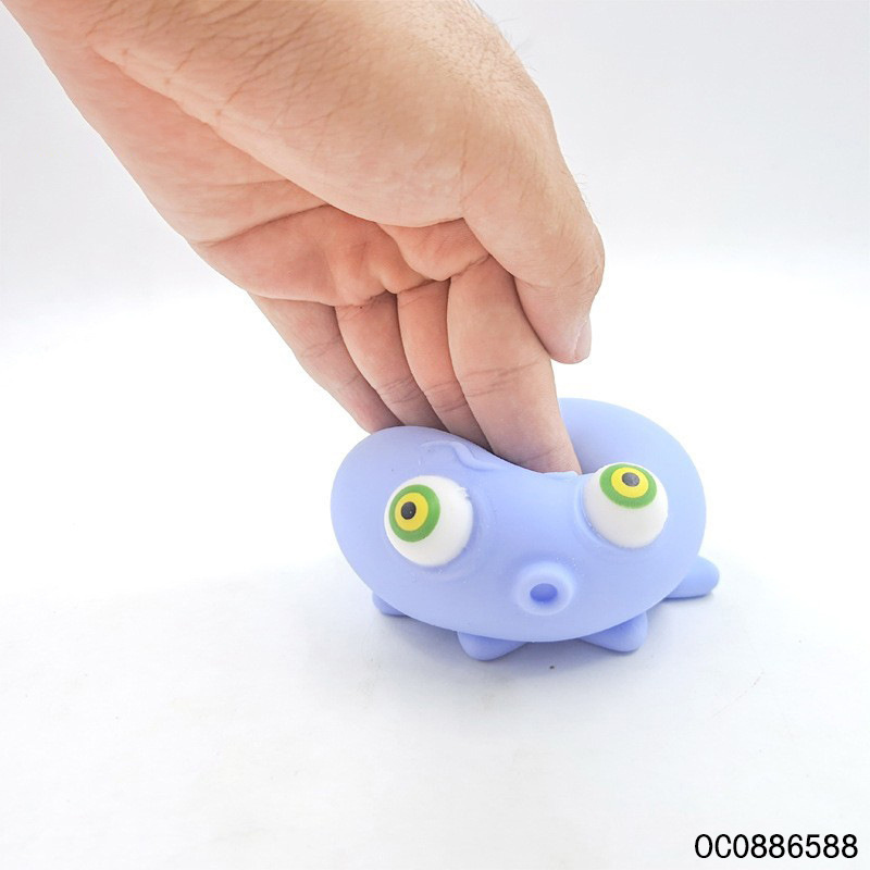 12pcs colorful bulk kids novelty rubber octopus squishy custom stress toy