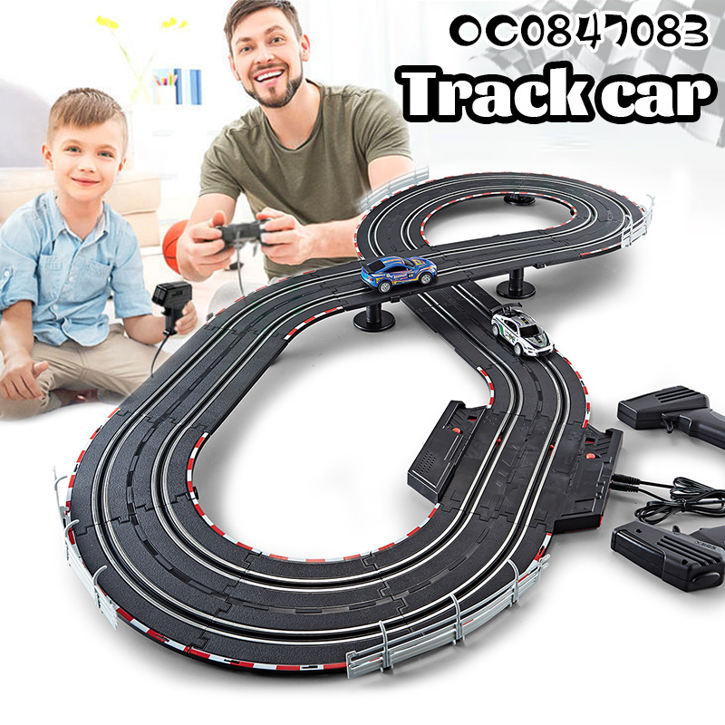 1:43 Remote control electric rail toy car race track set for kids toys with light