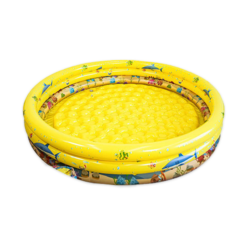 Deep cartoon pattern round children's outdoor inflatable swimming pool for kids