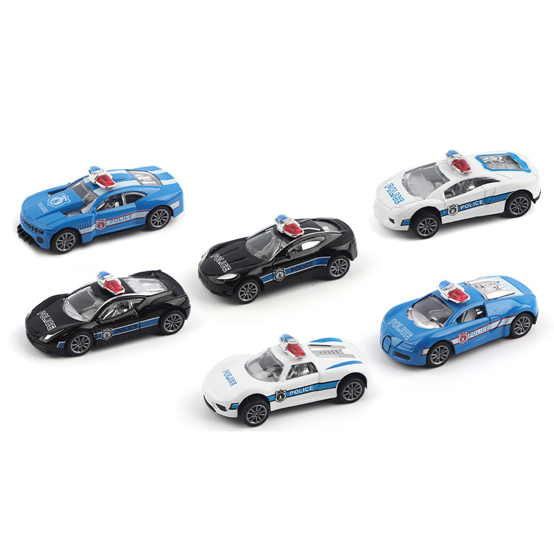 1:50 Diecast police toy cars model metal pull back car alloy toy vehicles for kids