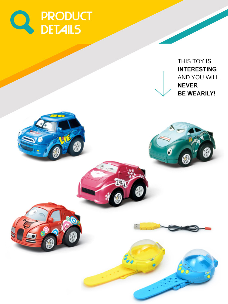 Wholesale watch remote control mini toy gravity rc car for kids