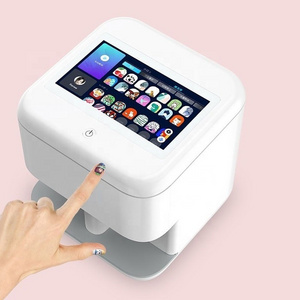 ANJOU 2021 DIY Nail Art Printing Machine Intelligent Manicure Robot 3D Nail Printer Machine