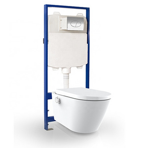 High quality wall hung toilet bathroom system 3/6l flushing concealed cistern in wall water tank