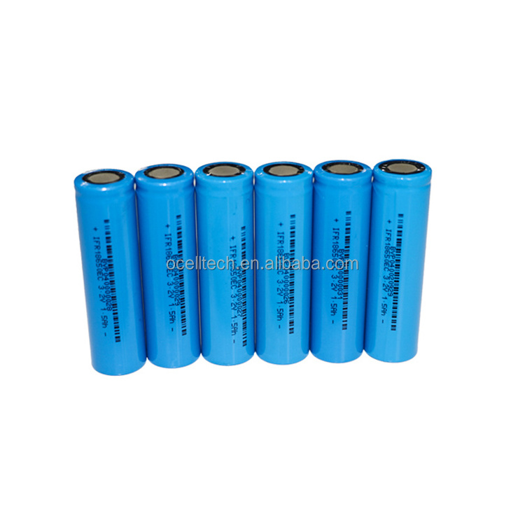 LiFePo4 Battery 18650 Lithium ion Batteries 1.1Ah 1.5Ah 1.8Ah LiFePo4 Battery Cell