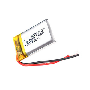 OCELL 802030 Rechargeable Li-PO Cell 3.7V 400 mAh Li-Polymer Battery for Geolocation Gadgets/Fiber Optic Tester