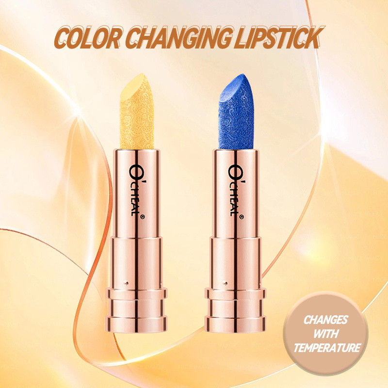 O'CHEAL 1Pcs Long Lasting Moisturizing Repair Touching Lip Plumping  Lip Cosmetics Exfoliation Temperature Gradient Lip Balm