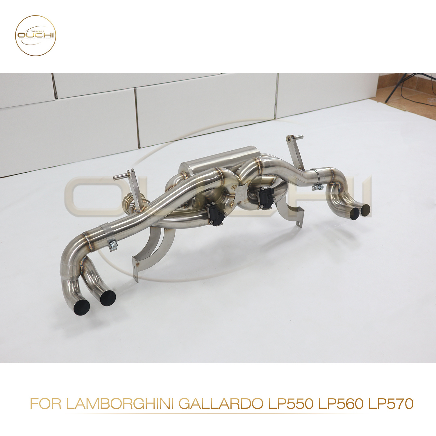 OUCHI Exhaust System Stainless Steel Performance Catback for Lamborghini Gallardo LP550 LP560 LP570 Muffler With Valve