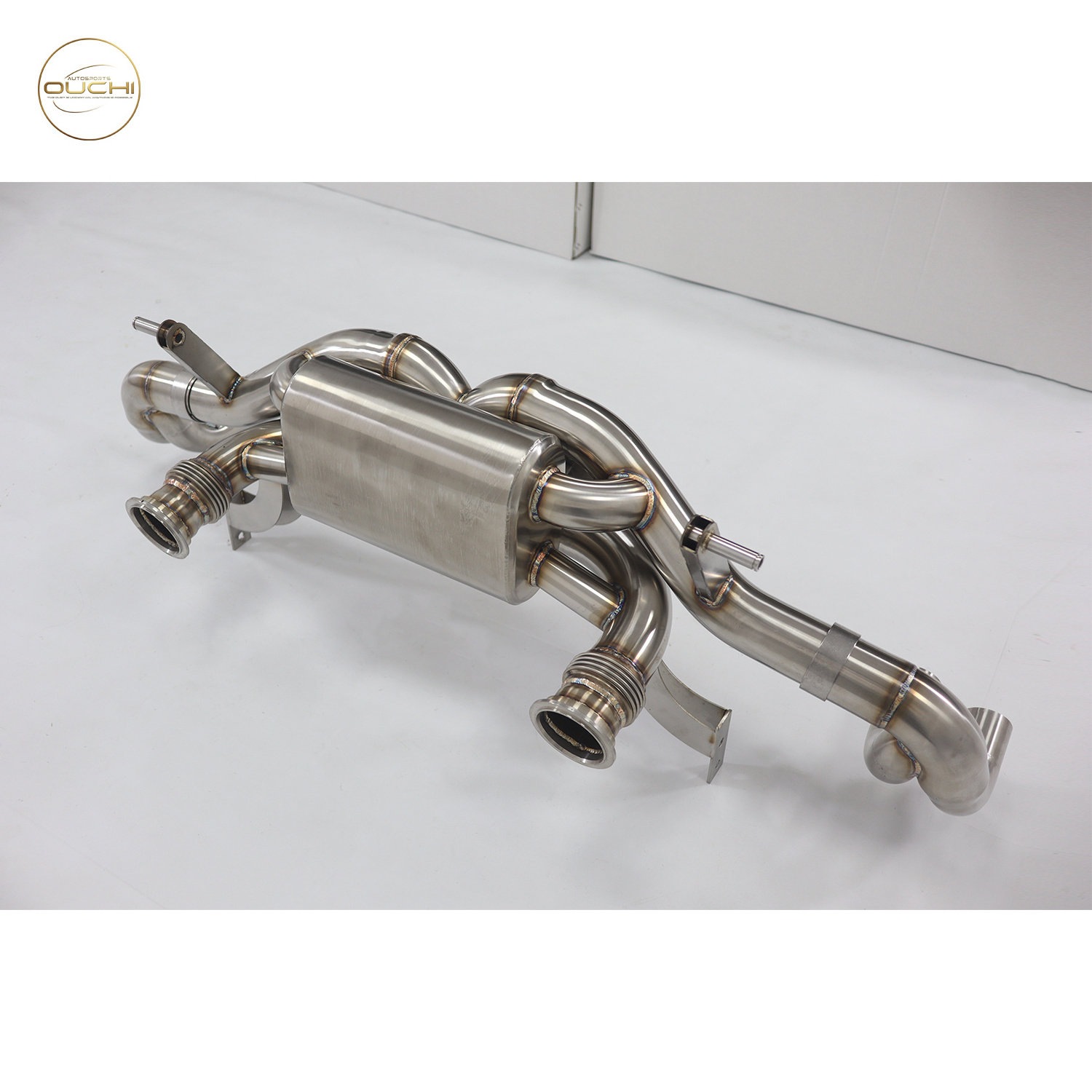 OUCHI Exhaust System Stainless Steel Performance Catback for Lamborghini Gallardo LP550 LP560 LP570 Muffler With Valve