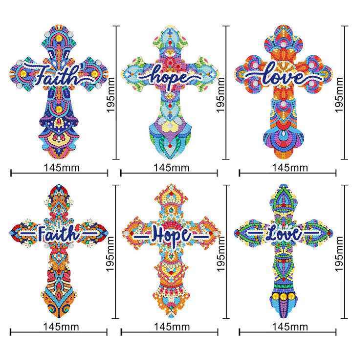 6pcs Diy Diamond Painting Cross Bookmark Diamond Embroidery Customize Bookmarks Diamond Art Kits For Adults And Kids