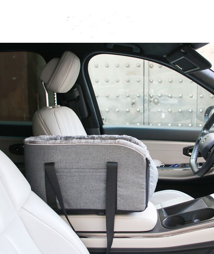 Luxury Dog Car Seat with Water Resist, Removable and Washable Travel Dog Bed & Pet Carrier with Customized Logo