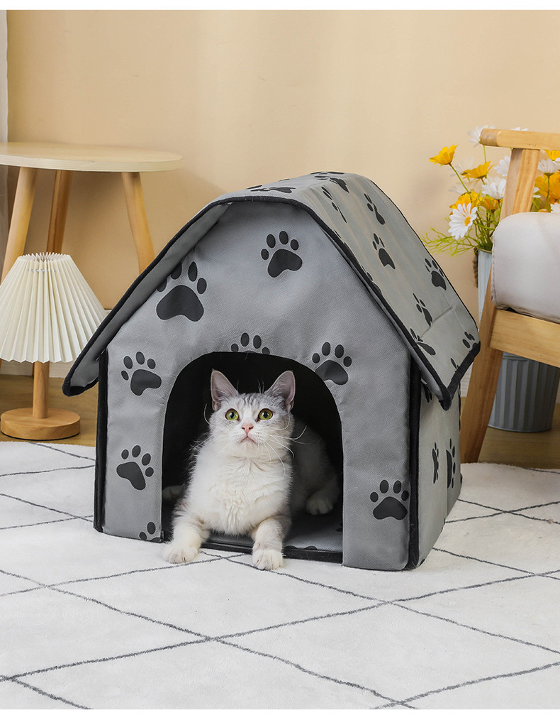 The new pet house small footprints pet nest can be folded and convenient small and medium-sized dog house cat nest