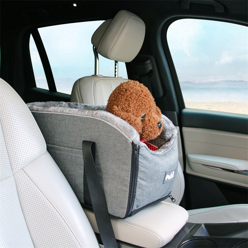 Luxury Dog Car Seat with Water Resist, Removable and Washable Travel Dog Bed & Pet Carrier with Customized Logo