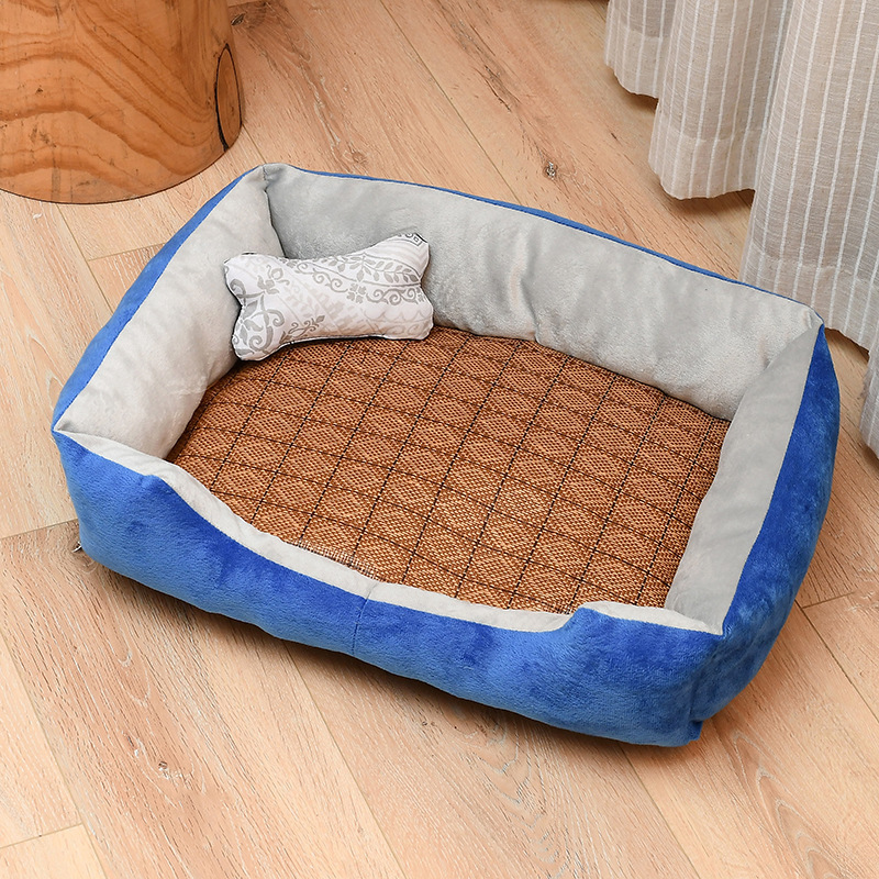 Dog Soft Bed Pet Blanket Beds & Accessories Cat Pad Four Seasons Dog Bone Toy Summer Dog Beds