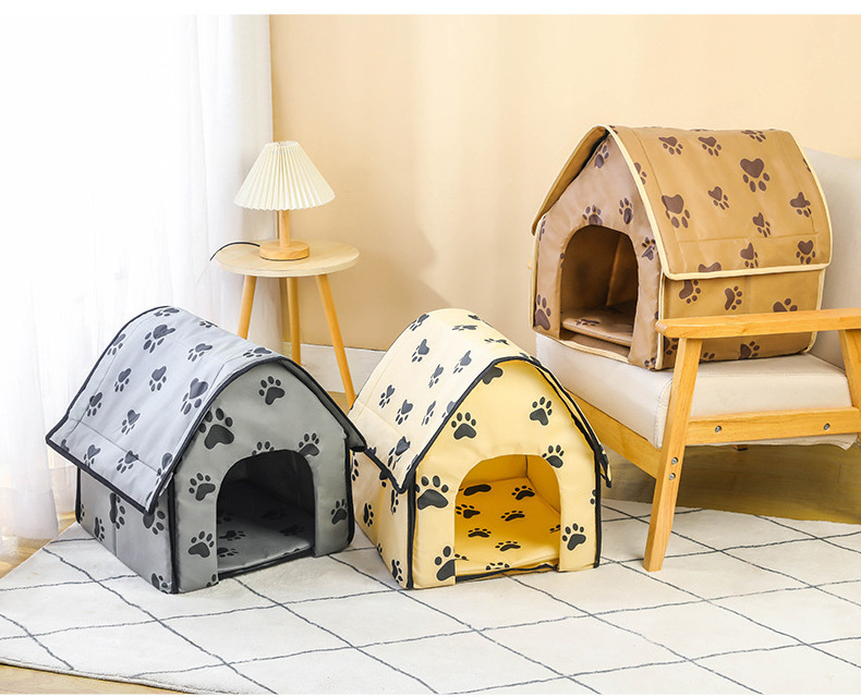 The new pet house small footprints pet nest can be folded and convenient small and medium-sized dog house cat nest