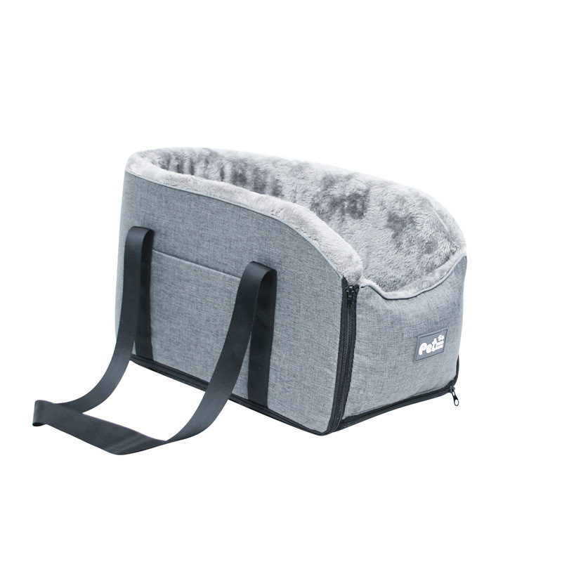 Luxury Dog Car Seat with Water Resist, Removable and Washable Travel Dog Bed & Pet Carrier with Customized Logo