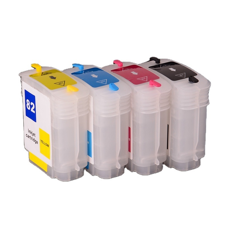 Ocinkjet 82 Empty Refillable Ink Cartridge With Chip For HP Designjet 510