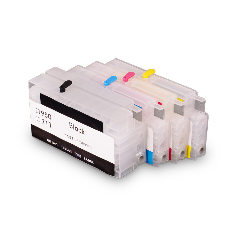 Ocinkjet 711 Empty Refillable Ink Cartridge With Chip Refill Ink Cartridge For HP T120 T520 Printer