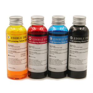 Ocinkjet 100ML/Bottle 6 Colors Refill Edible Ink For HP 803 Coffee Cake Printers