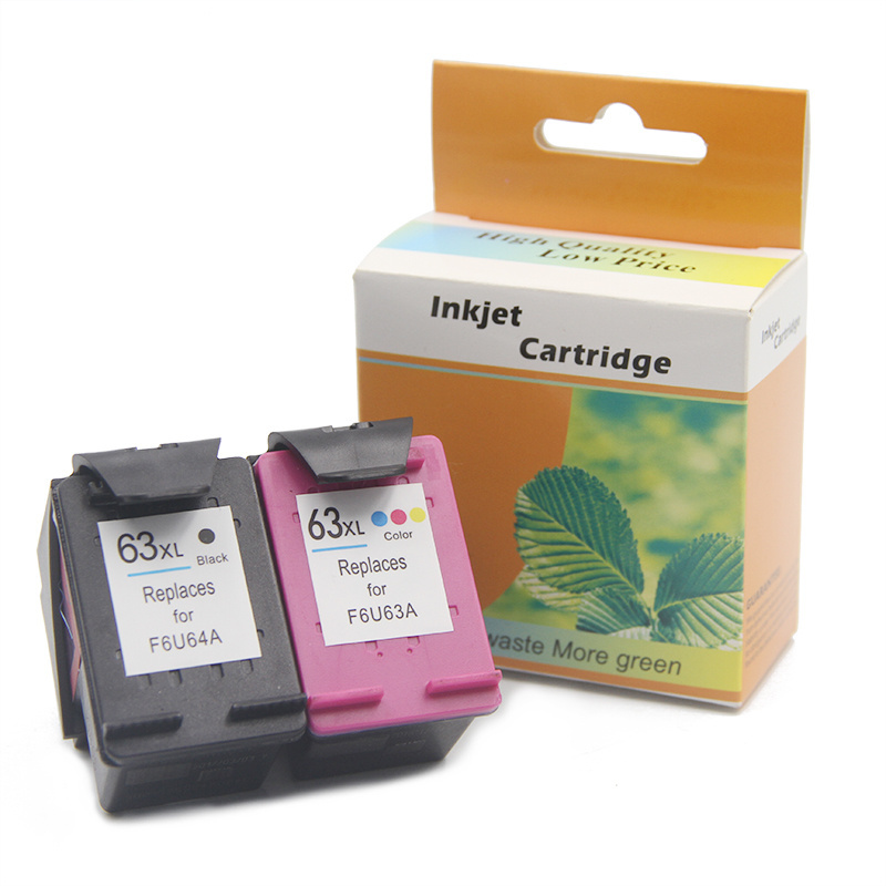 Ocinkjet Chip Reset To Full Level Ink Cartridge 63 For HP Deskjet 2130 3630 3830 4650 4520 Printer