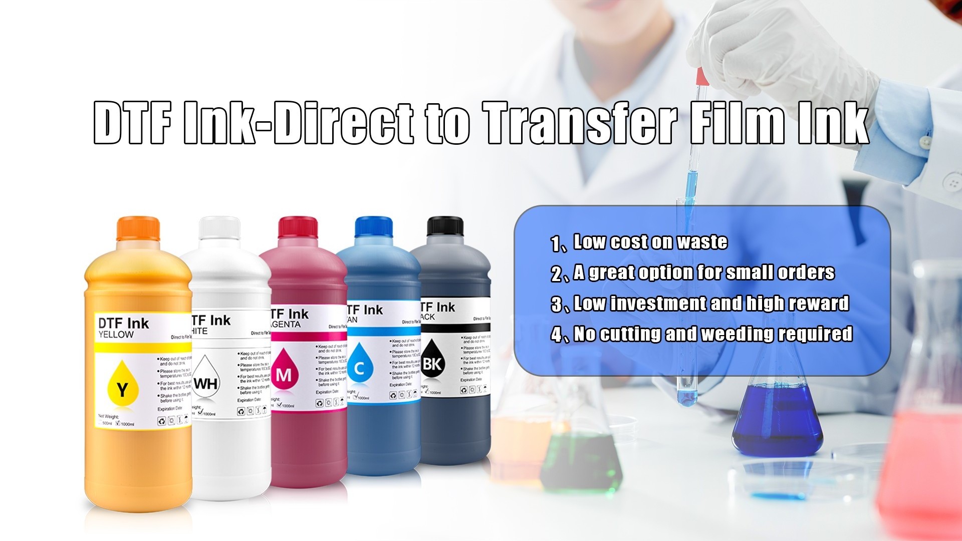 Ocinkjet 5 Colors Name Top Light Magenta Magnetic Dtf Pigment Printer Transfer Shoes Taransfer Eva Ink