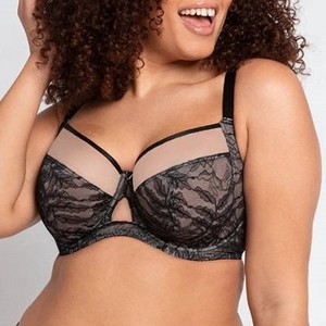 Plus size bra 34-40EFGHIJKLMN  thin cup for women