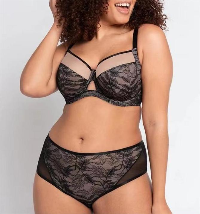 Plus size bra 34-40EFGHIJKLMN  thin cup for women