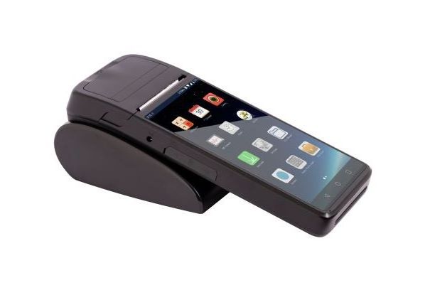 handheld 5.5 inch mobile bill payment machine smart android pos with cradle