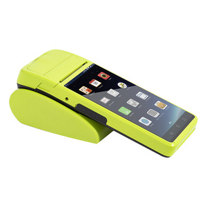 handheld 5.5 inch mobile bill payment machine smart android pos with cradle