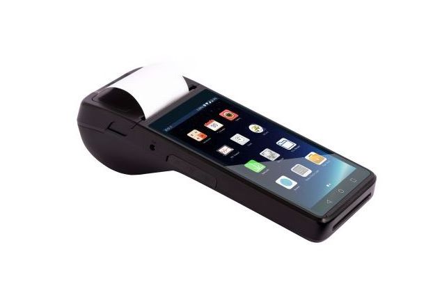 handheld 5.5 inch mobile bill payment machine smart android pos with cradle