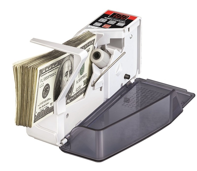 Mini Portable Shop Cash Money Bill Banknote Counter Machine (Model:V40)