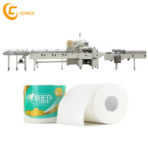 Flexible kitchen and toilet paper roll tissue packing machine