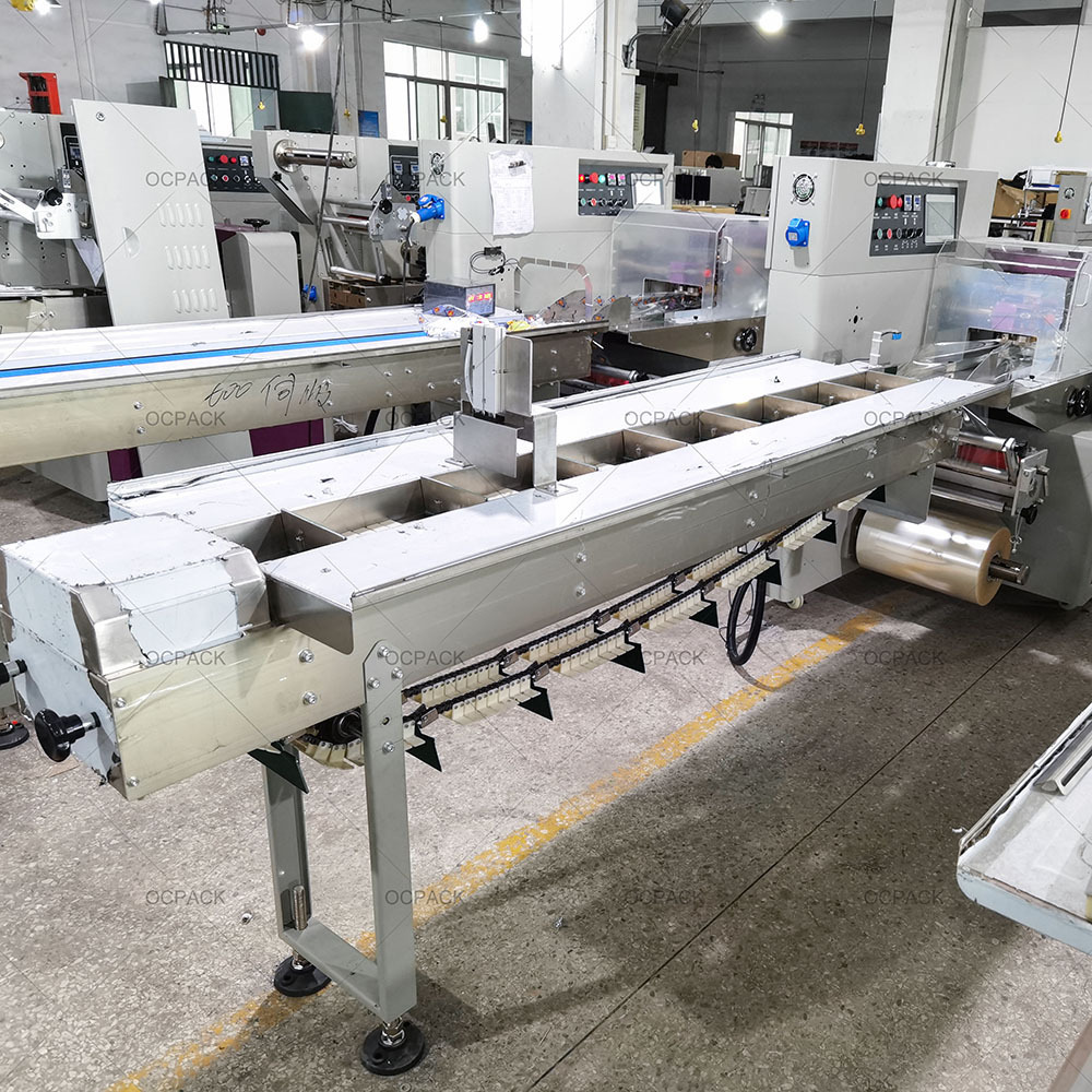 High speed industrial horizontal pita bread bag packaging machine