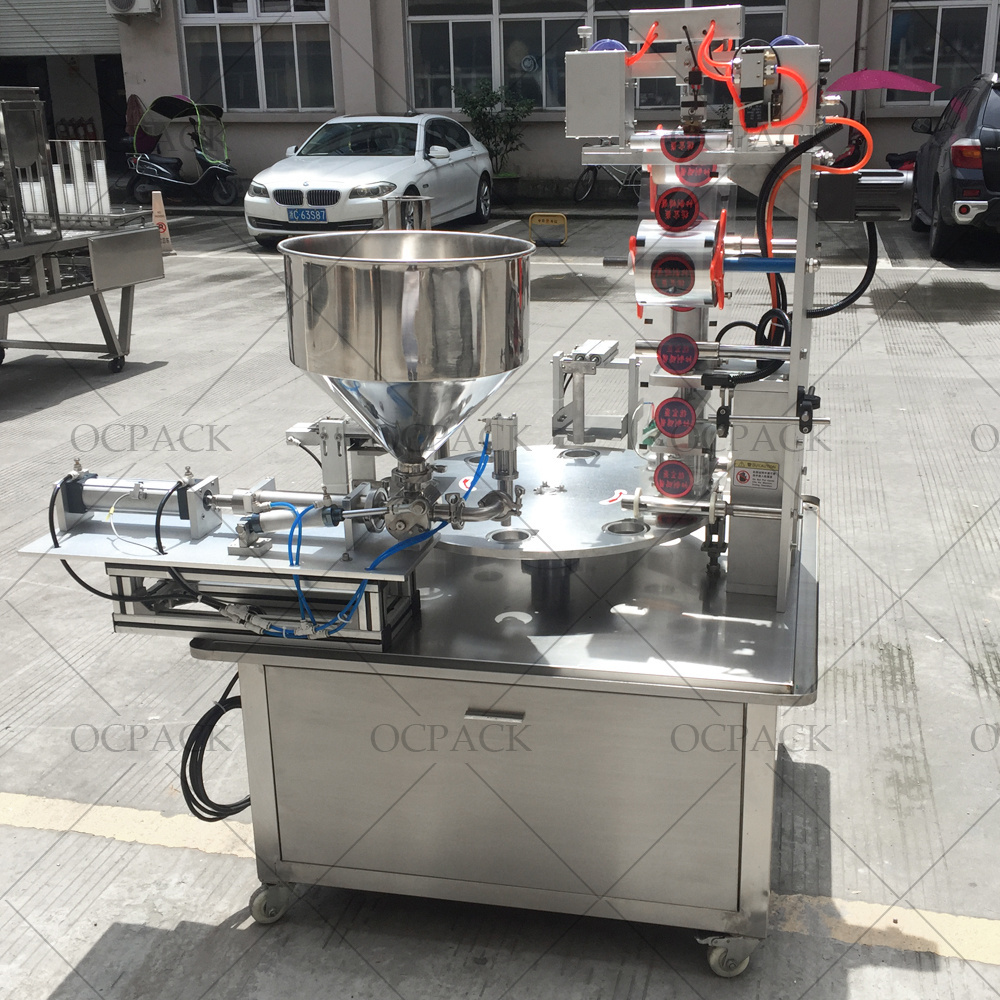 Easy to operate yogurt packaging machine dipping ketchup sauce cup filling sealing machine