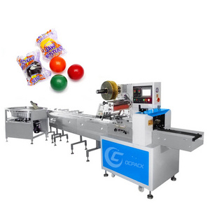 OC-250B High Speed Small Hard Candy Lollipop Individual Packing Pillow Wrapping Machine