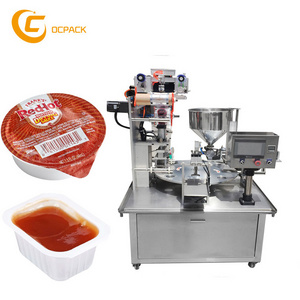 Easy to operate yogurt packaging machine dipping ketchup sauce cup filling sealing machine