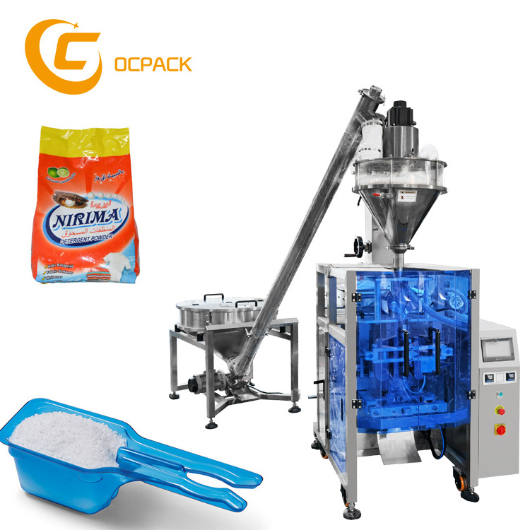 Automatic deterg powder pack machine washing detergent powder filling packing machine