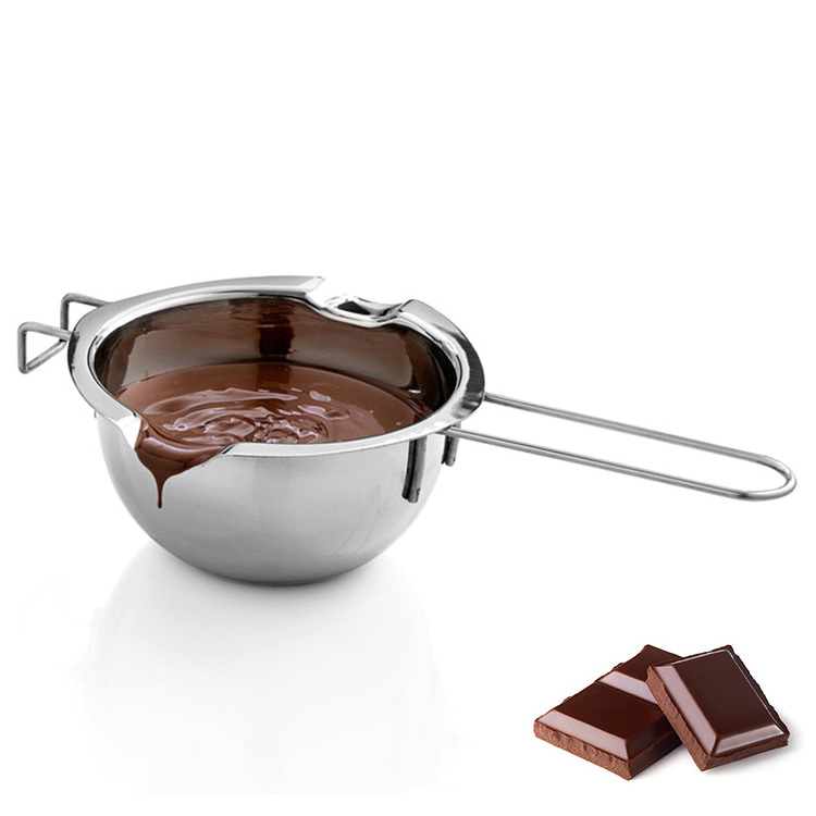 Factory Top Seller 400ml Stainless Steel Double Boiler Pot Chocolate Melting Pot for Butter Wax Candy Candle