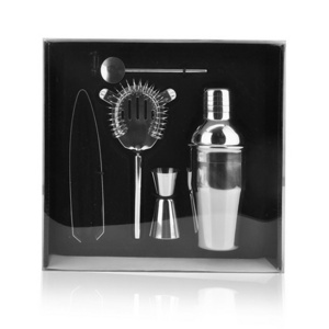 New product ideas 2024 Boston Bartender Set Two-Piece Shaker Cocktail Set Bartender Kit 5-Piece Bar Set