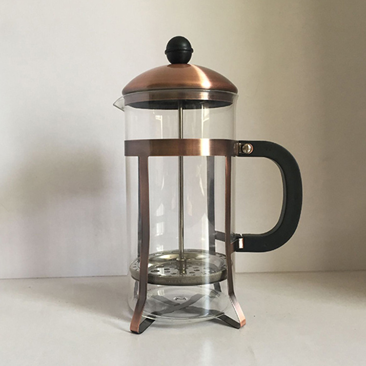 High Borosilicate Glass Espresso and Tea Maker French Press Coffee Maker with Stainless Steel Plunger