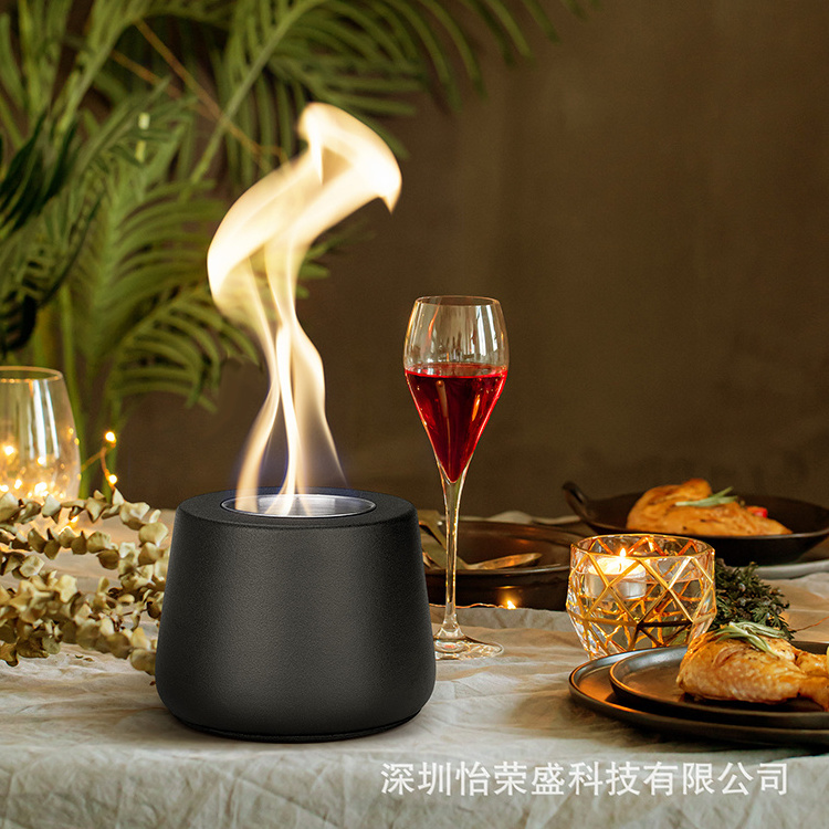 Factory Wholesale Portable Tabletop Mini Fire Pit Alcohol Burner Smokeless Flame Fire pit for outdoor and Indoor