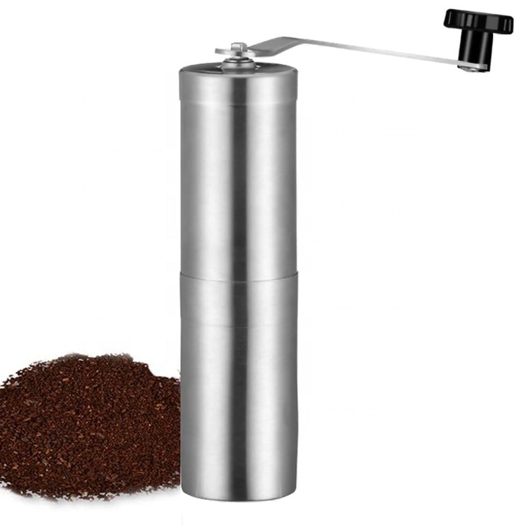 Portable Hand Crank Conical Burr Grinder Manual Stainless Steel Coffee Grinder for Camping Travel