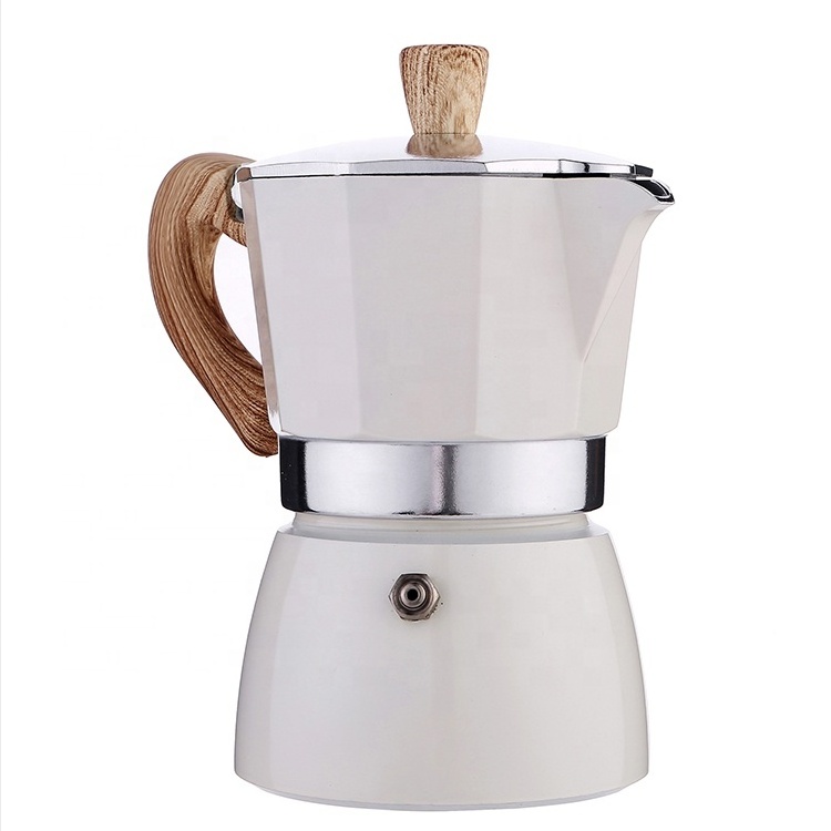 Classic Aluminum Handheld Stovetop Coffee Maker Moka Pot for Italian and Cuban Cafe Brewing Cafeteras