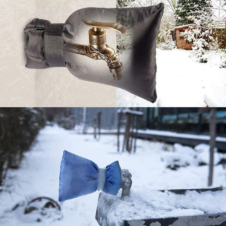 China Supplier Outdoor Faucet Cover Socks Winter Freeze Protection  Insulated Reusable Faucet Socks Outside Tap Cover Protector