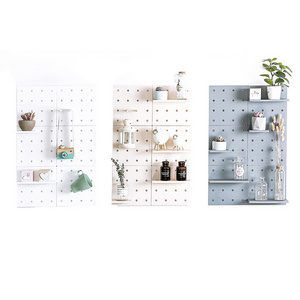 Combination Kit Shelf Storage bins Hook Brackets Clips Garage Kitchen Living Room Bathroom office Pegboard Wall Organizer