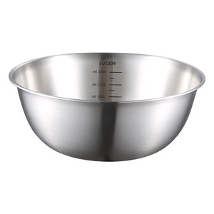 304 Stainless Steel Colander with Mixing Bowl for Vegetables Fruits Rice Washing Draining Storage