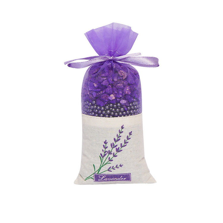 Hot sales delicate sachet car air freshener Natural Lavender Dried Flower Lasting fragrance Soothing charcoal parcel