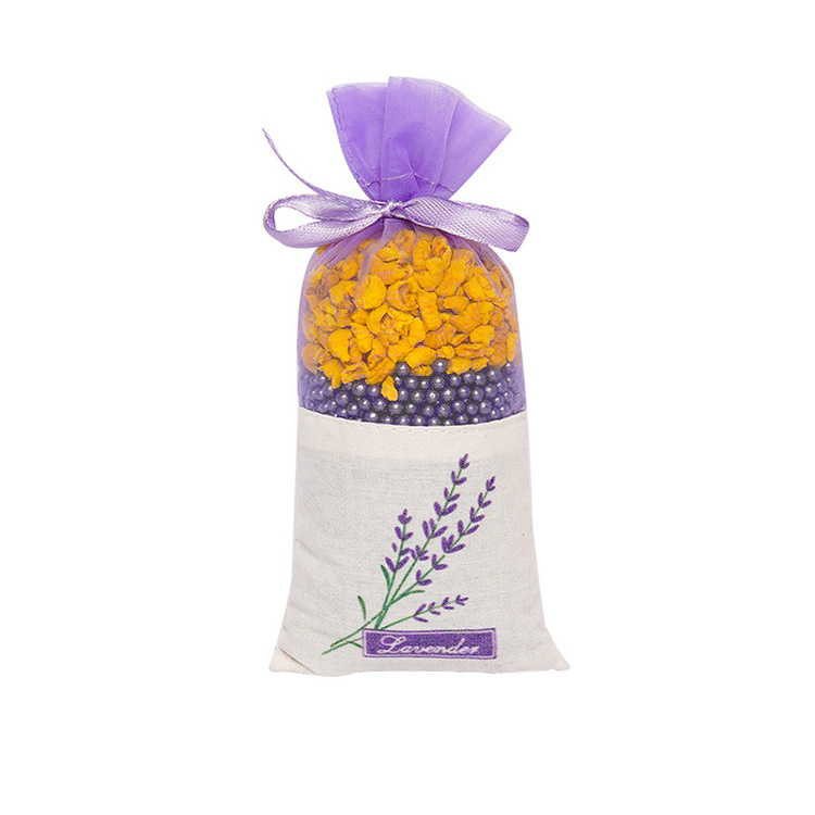 Hot sales delicate sachet car air freshener Natural Lavender Dried Flower Lasting fragrance Soothing charcoal parcel