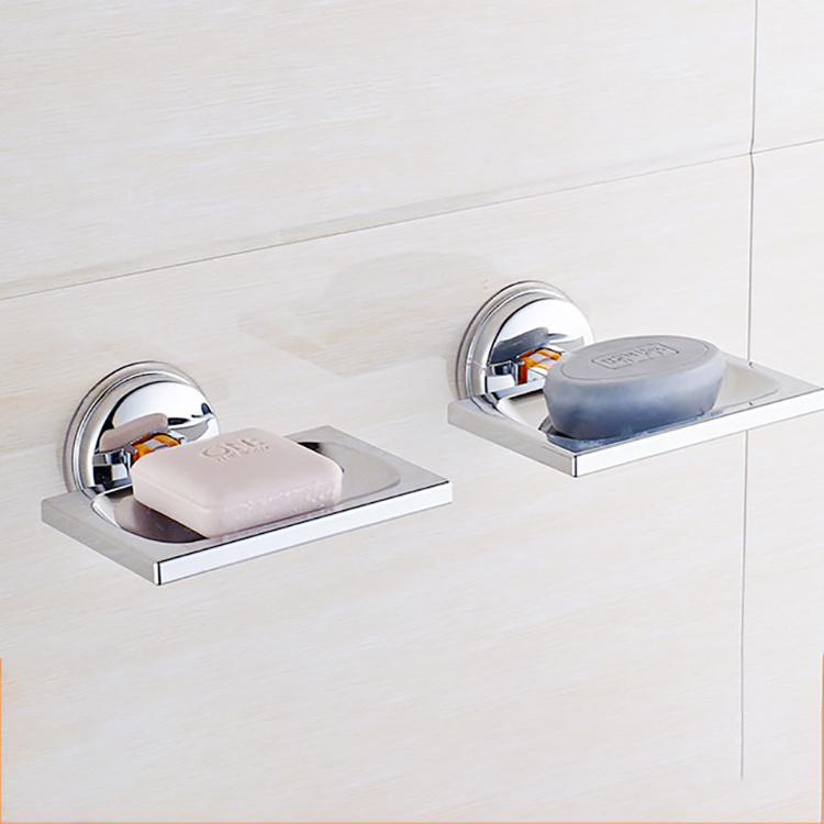 Household Strong Suction Cup Sucker Kitchen Sink Soap Dishes Wall Holder Storage Plate Tray Case Bathroom Shower Soap Dishes