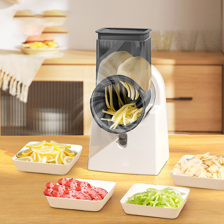 Hot selling Multifunctional Electric Vegetable Cutter Salad Maker electric vegetables slicer Shredder for Kitchen Home